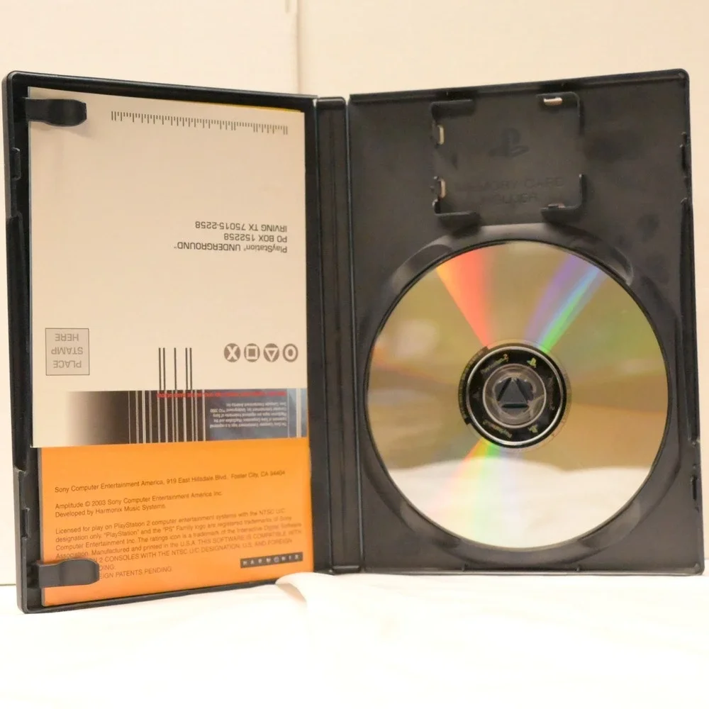 Amplitude PS2 CIB Complete Registration Card Tested Working